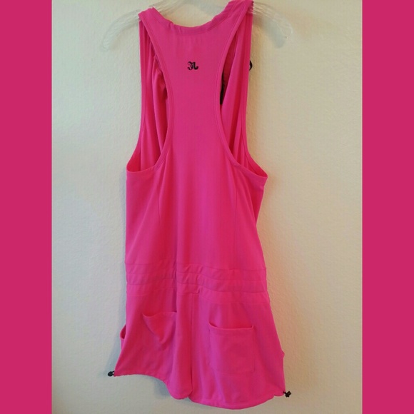 Jo & Jax Bright Pink Drawstring Romper Sz Small - Picture 2 of 4